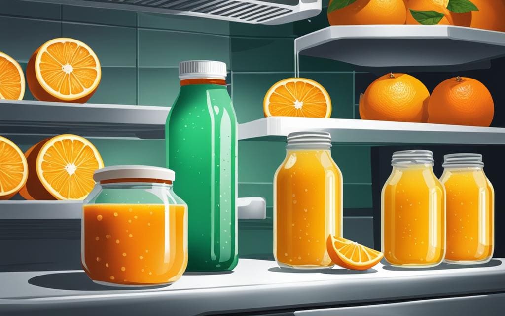 sinaasappelsap bewaren