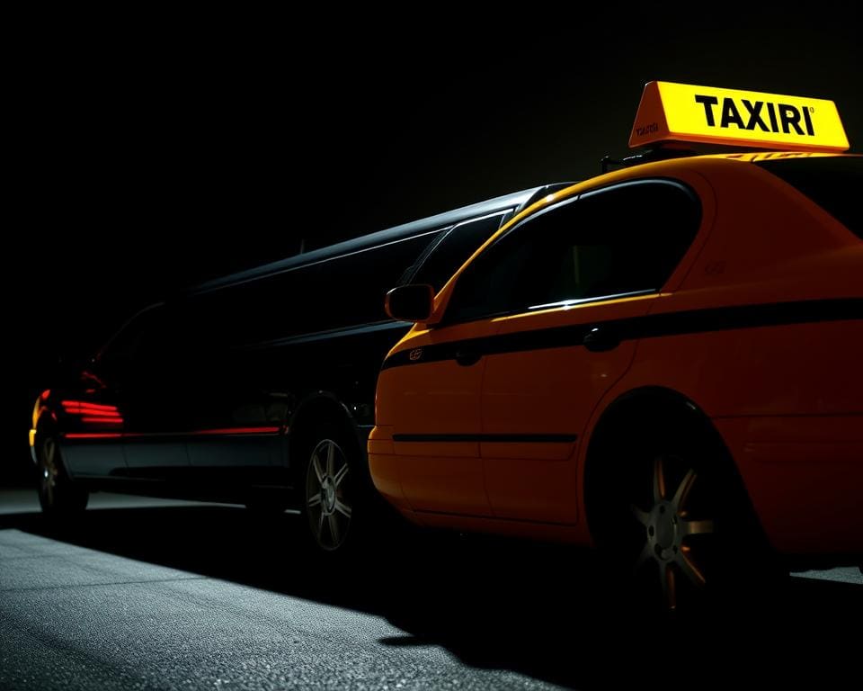 Wat is het verschil tussen taxi en limousine?