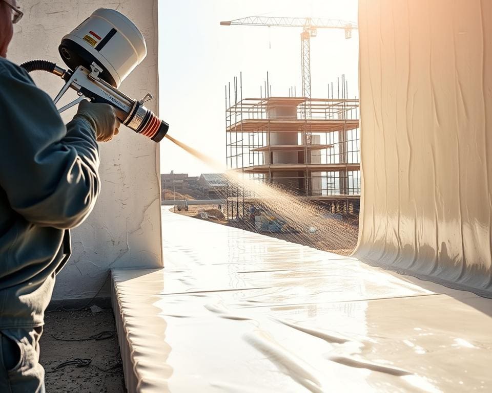 Hoe werkt natlakspuitwerk in de bouwsector?