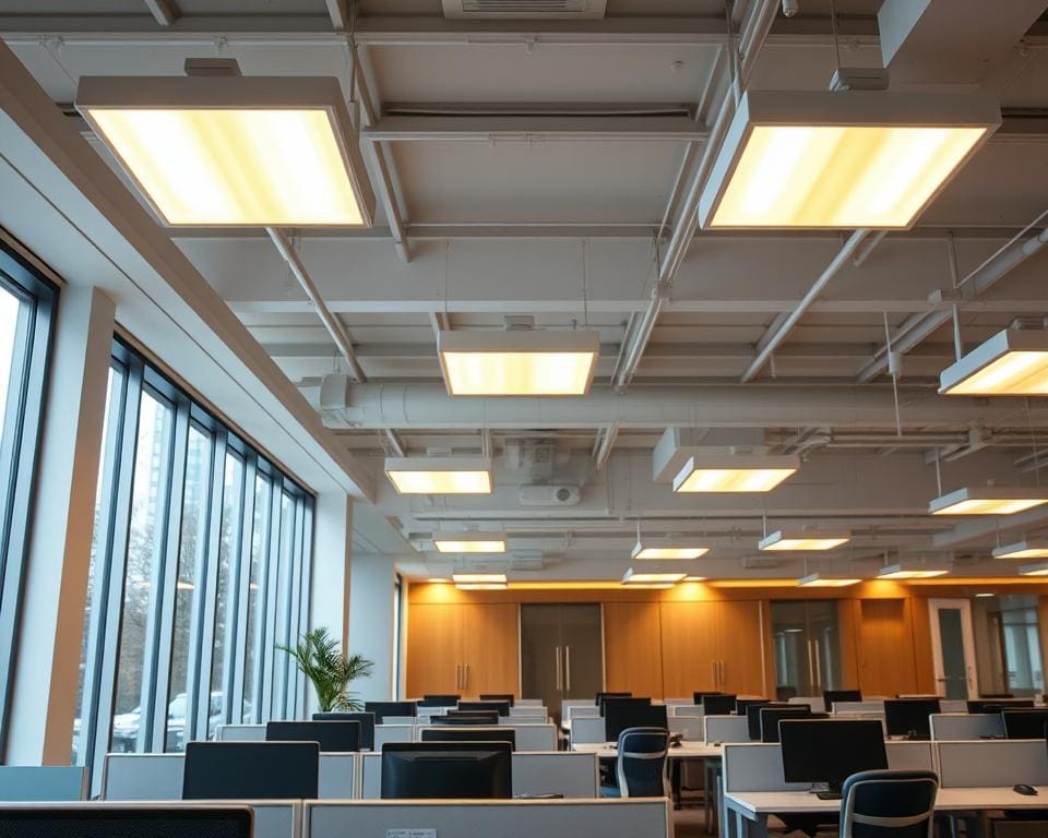 Kantoorverlichting die energie bespaart en sfeer creëert