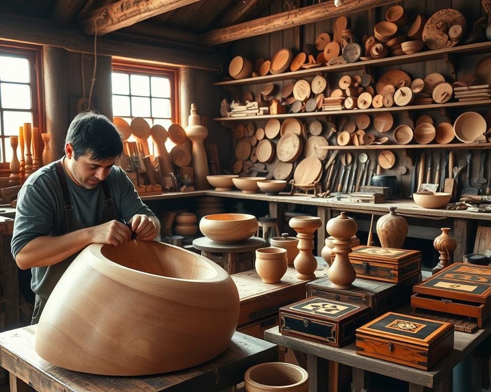 Werken met hout in ambachtelijke projecten