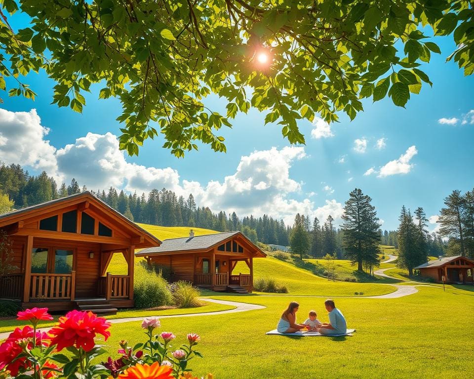 Hoe voelt verblijven in een vakantiepark met chalets en natuur?