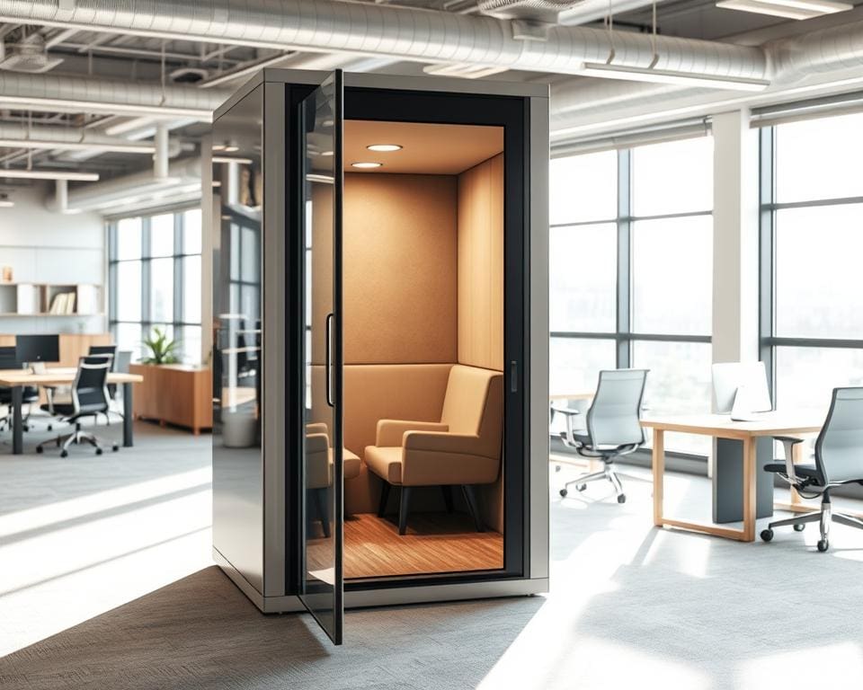 Welke geluidsdichte belcel is geschikt voor kantoor?