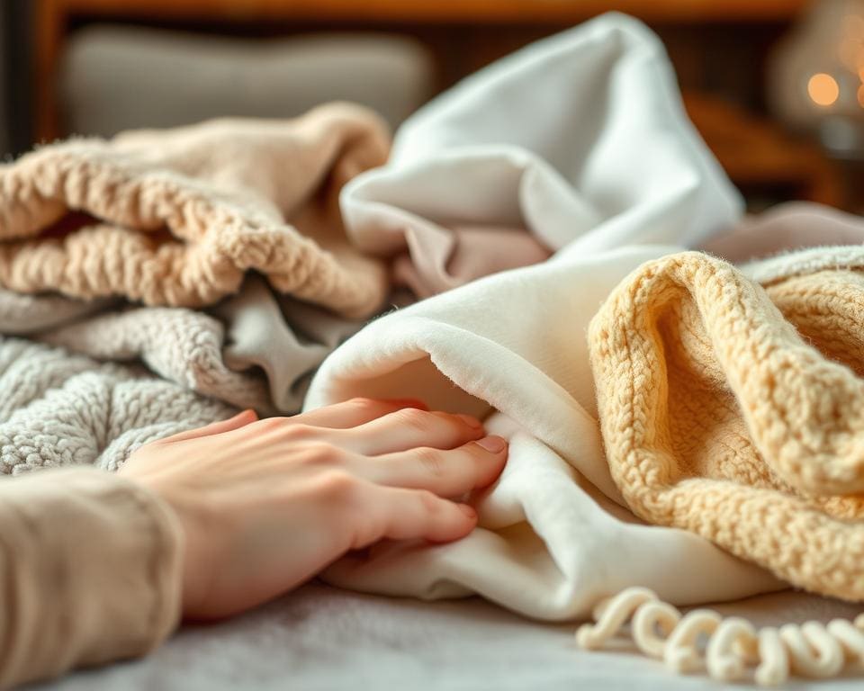 Welke stoffen voelen geborgen aan bij aanraking?