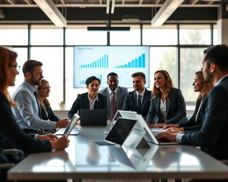 Welke zakelijke services ondersteunen sales?