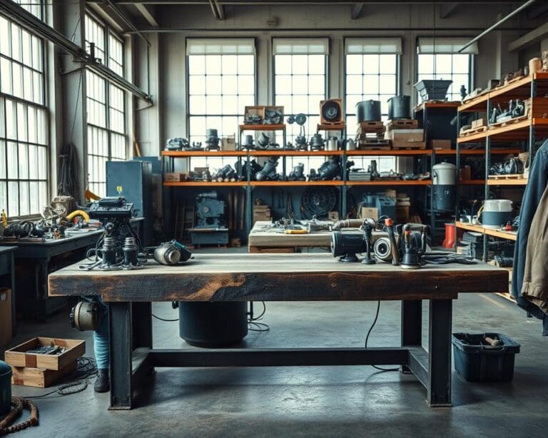 industriële werkbank