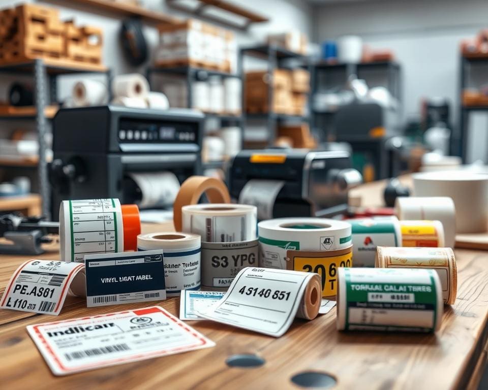 industriële etiketten