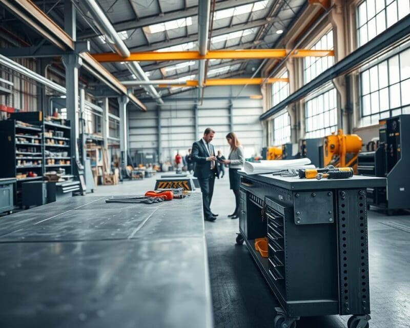 industriële werkbank productie