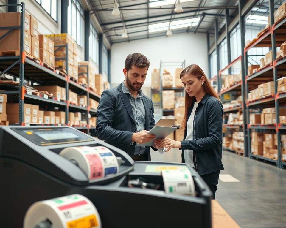 labelprinter magazijn