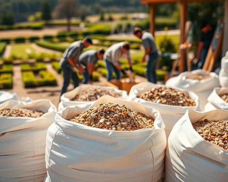 zand en grind in bigbags